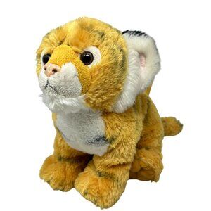 Wildlife Artists Tiger Plush Purse Zipper Back Stuffed Animal 12 Inch